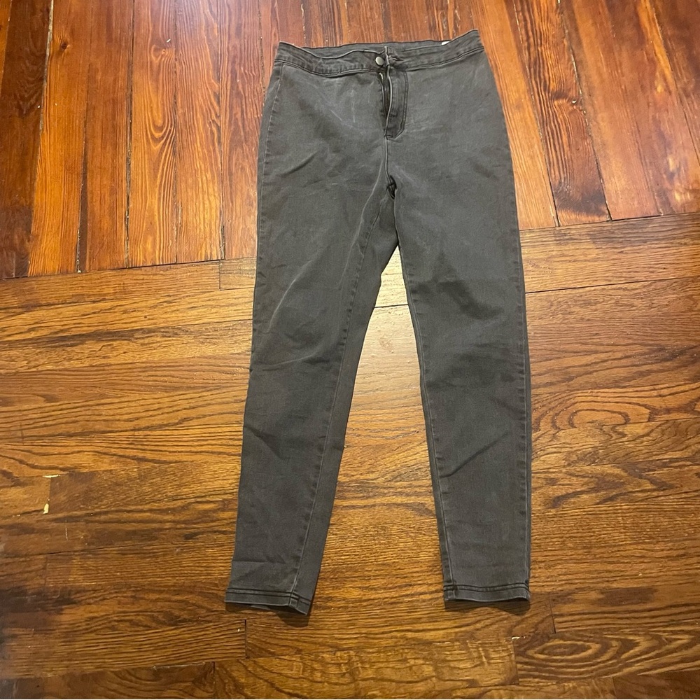 SHEIN Gray Skinny Jeans Versatile Style